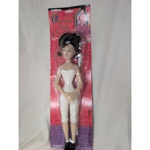 Fibre Crafts  Victorian Ladu Doll Figure 15"  Poseable Head Swivel Arms Crochet